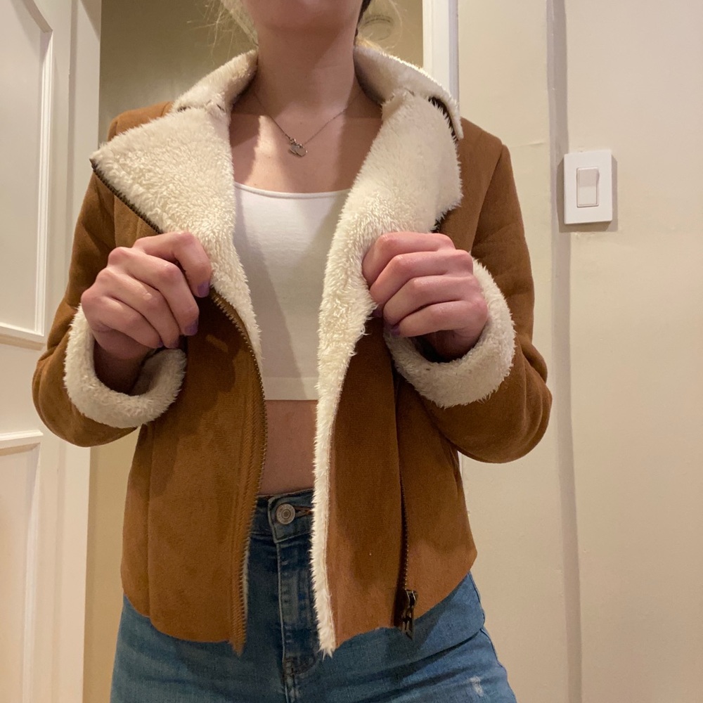 velvet jacket with sherpa